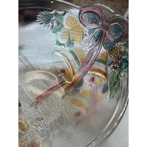 Mikasa Festive Bells Candy Basket with Bow Handle, Christmas Decor, Vintage - Picture 5 of 11